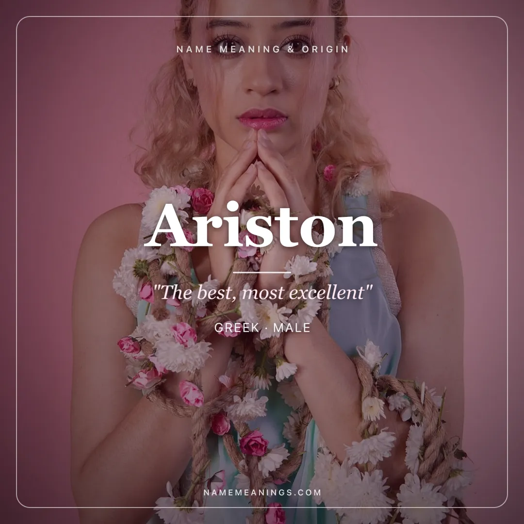 Ariston name meaning "The best, most excellent" - Greek male name share card | NameMeanings